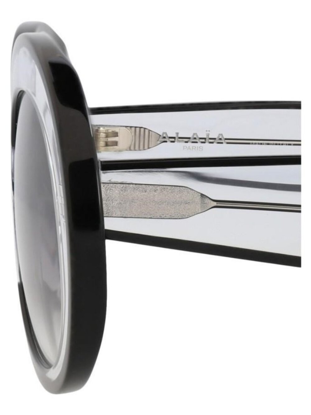 New Alaia Womens Round/Oval Crystal Crystal Grey Fashion Designer Sunglasses - Picture 4 of 4